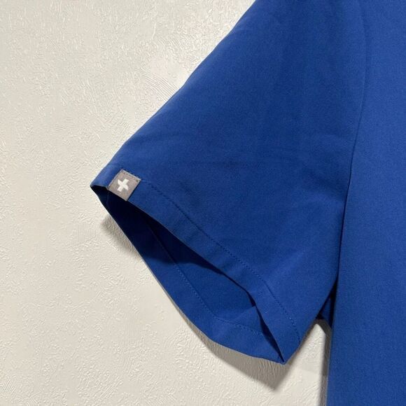 FIGS Technical Collection Scrub Top Blue Size L Mens Womens Unisex Pocket - Picture 5 of 6